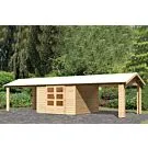 Karibu | Tuinhuis Theres 7 met 2 Aanbouwen | Onbehandeld