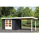 Woodfeeling | Tuinhuis Bastrup 3 met Overkapping 3,0 | Antraciet