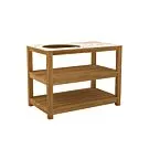 Passion Grills | Buitenkeuken Onderdeel | Milano Big Green Egg Tafel | 120 x 76 cm | Albastro Cream