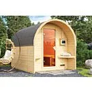 Karibu | Fasshaus 2 Barrelsauna | Kachel 9 kW Externe Bediening
