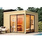 Karibu | Terning 3 Sauna Set B | Kachel 9 kW Externe Bediening