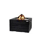 Happy Cocooning | Terrashaard Vierkant Teak Black | Zwart