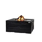 Happy Cocooning | Terrashaard Rechthoek Teak Black | Zwart