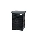 Happy Cocooning | Terrashaard Enclosure Bijzettafel | Teak Black - Antraciet | Lpg Tank