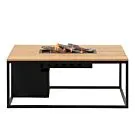 Cosi | Vuurhaard Cosiloft 120 | Black Frame | Teak Top
