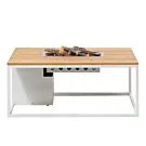 Cosi | Vuurhaard Cosiloft 120 | White Frame | Teak Top