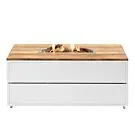 Cosi | Vuurhaard Cosipure 120 | White Frame | Teak Top