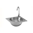 OneQ | Wet Inox | Built-in Wasbak RVS