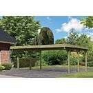 Karibu | Dubbele Carport Classic 1 | Variant A met PVC Dakplaten