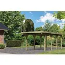 Karibu | Enkele Carport Classic 2 | Variant A met PVC Dakplaten