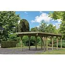 Karibu | Enkele Carport Classic 3 | Variant B met PVC Dakplaten