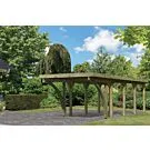 Karibu | Enkele Carport Classic 3 | Variant C met PVC Dakplaten