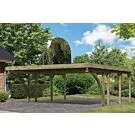 Karibu | Dubbele Carport Classic 2 | Variant C met PVC Dakplaten