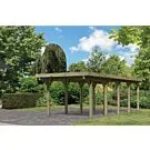 Karibu | Enkele Variant Stalen Carport | Variant A met Stalen Dakplaten