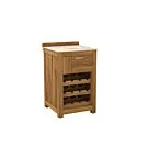 Passion Grills | Buitenkeuken Onderdeel | Milano Buitenkeukenkast 1 Lade + Wijnkast | 58 x 63 cm | Albastro Cream