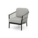 Apple Bee | Loungestoel Menton | Zwart Frame
