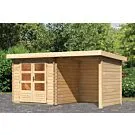 Woodfeeling | Tuinhuis Bastrup 2 met Overkapping 2,0, Zij- en Achterwand