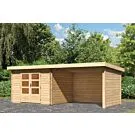 Woodfeeling | Tuinhuis Bastrup 5 met Overkapping 3,0, Zij- en Achterwand