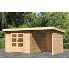 Woodfeeling | Tuinhuis Bastrup 5 met Overkapping 2,0, Zij- en Achterwand