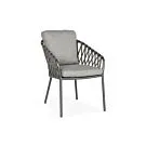 SUNS | Tuinstoel Nappa | MRG | Cross Weaving | Light Anthracite Mixed Weave