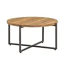 Apple Bee | Koffietafel Condor Ø74 x 38(h) cm | Taupe-Teak