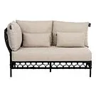 Apple Bee | Loungebank Pure 2-zits Rechts | Black Grey