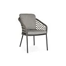 SUNS | Tuinstoel Nappa | MRG | Macrame Weaving | Light Anthracite Mixed Weave