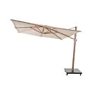 4 Seasons Outdoor | Parasol Siesta Premium 300 x 300 cm | Zand-Houtlook