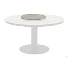 Apple Bee | Lazy Susan Melville Ø60 cm | Sintered Stone Top Light Grey