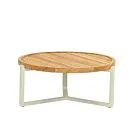 Apple Bee | Koffietafel Monaco Ø75 cm | Oyster-Teak