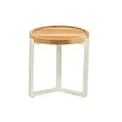 Apple Bee | Koffietafel Monaco Ø45 cm | Oyster-Teak