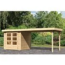 Woodfeeling | Tuinhuis Askola 2 met Overkapping 2,8 | Onbehandeld