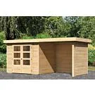 Woodfeeling | Tuinhuis Askola 3 met Overkapping 2,4, Zij- en Achterwand | Onbehandeld