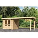Woodfeeling | Tuinhuis Askola 3 met Overkapping 2,8 | Onbehandeld