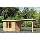 Woodfeeling | Tuinhuis Askola 4 met Overkapping 2,8 | Onbehandeld