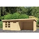 Woodfeeling | Tuinhuis Bastrup 8 met Overkapping 3,0, Zij- en Achterwand