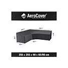 AeroCover | Loungesethoes 255 x 255 x 90 x 65-90(h) cm | L-vorm Trapeze