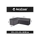 AeroCover | Loungesethoes 270 x 210 x 85 x 65(h) cm | L-vorm Links