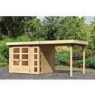 Woodfeeling | Tuinhuis Kerko 3 met Overkapping 2,4 | Onbehandeld