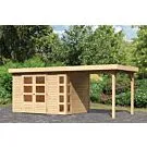 Woodfeeling | Tuinhuis Kerko 4 met Overkapping 2,4 | Onbehandeld