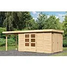 Woodfeeling | Tuinhuis Retola 6 met Overkapping 2,4 en Opslagruimte