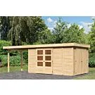 Woodfeeling | Tuinhuis Retola 6 met Overkapping 2,8 en Opslagruimte