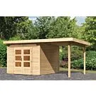 Woodfeeling | Tuinhuis Kandern 6 met Overkapping 2,6 | Onbehandeld