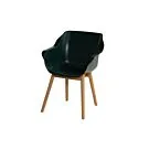 Hartman | Tuinstoel Sophie met Armleuningen Teak | Night Green