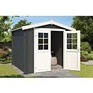 Outdoor Life Products | Tuinhuis Ingo 230 x 175 | Gecoat | Carbon Grey-Wit