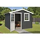Outdoor Life Products | Tuinhuis Nina 275 x 230 | Gecoat | Carbon Grey-Wit