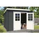 Outdoor Life Products | Tuinhuis Nadia 275 x 175 | Gecoat | Carbon Grey-Wit