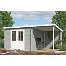 Outdoor Life Products | Tuinhuis Tampa 481 x 292 | Gecoat | Platinum Grey-Wit