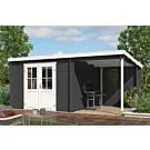 Outdoor Life Products | Tuinhuis Tampa 481 x 292 | Gecoat | Carbon Grey-Wit