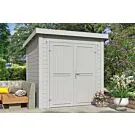 Outdoor Life Products | Tuinhuis Sara 200 x 200 | Gecoat | Platinum Grey